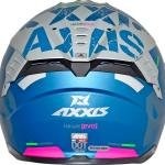 Casco Axxis Hawk Spiffy Axxis B7 Azul Mate Doble Certificación