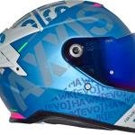 Casco Axxis Hawk Spiffy Axxis B7 Azul Mate Doble Certificación