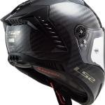 CASCO DEPORTIVO LS2 THUNDER SOLID NEGRO CARBON - THUNDER