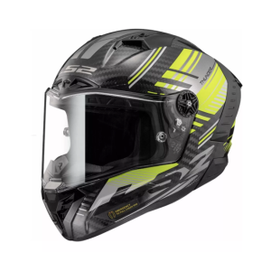 Casco Deportivo Ls2 Thunder Volt Amarillo/gris 100% Carbono